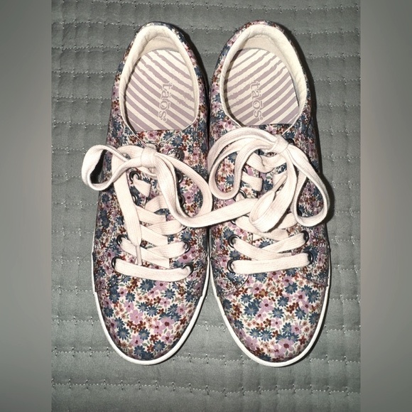 Taos Star Sneaker (Women) - Mauve Floral Multi. Size 7. VGUC - Picture 4 of 11
